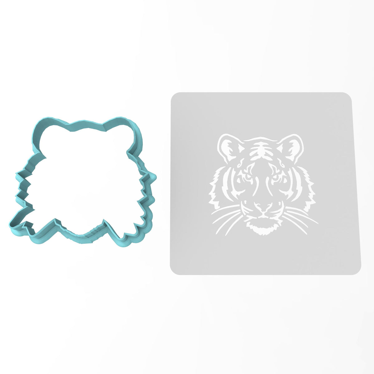 Tiger Face Cookie Cutter | Stamp | Stencil #2
