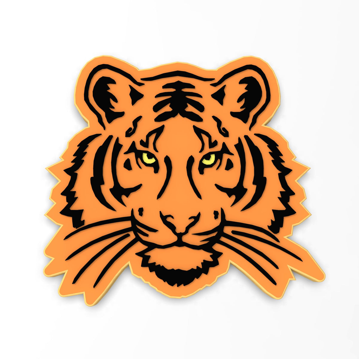 Tiger Face Cookie Cutter | Stamp | Stencil #2