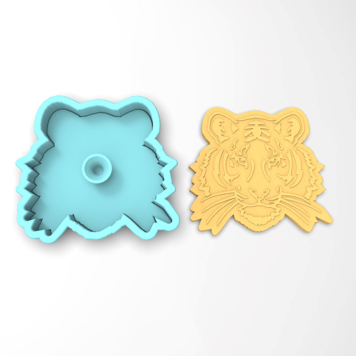 Tiger Face Cookie Cutter | Stamp | Stencil #2