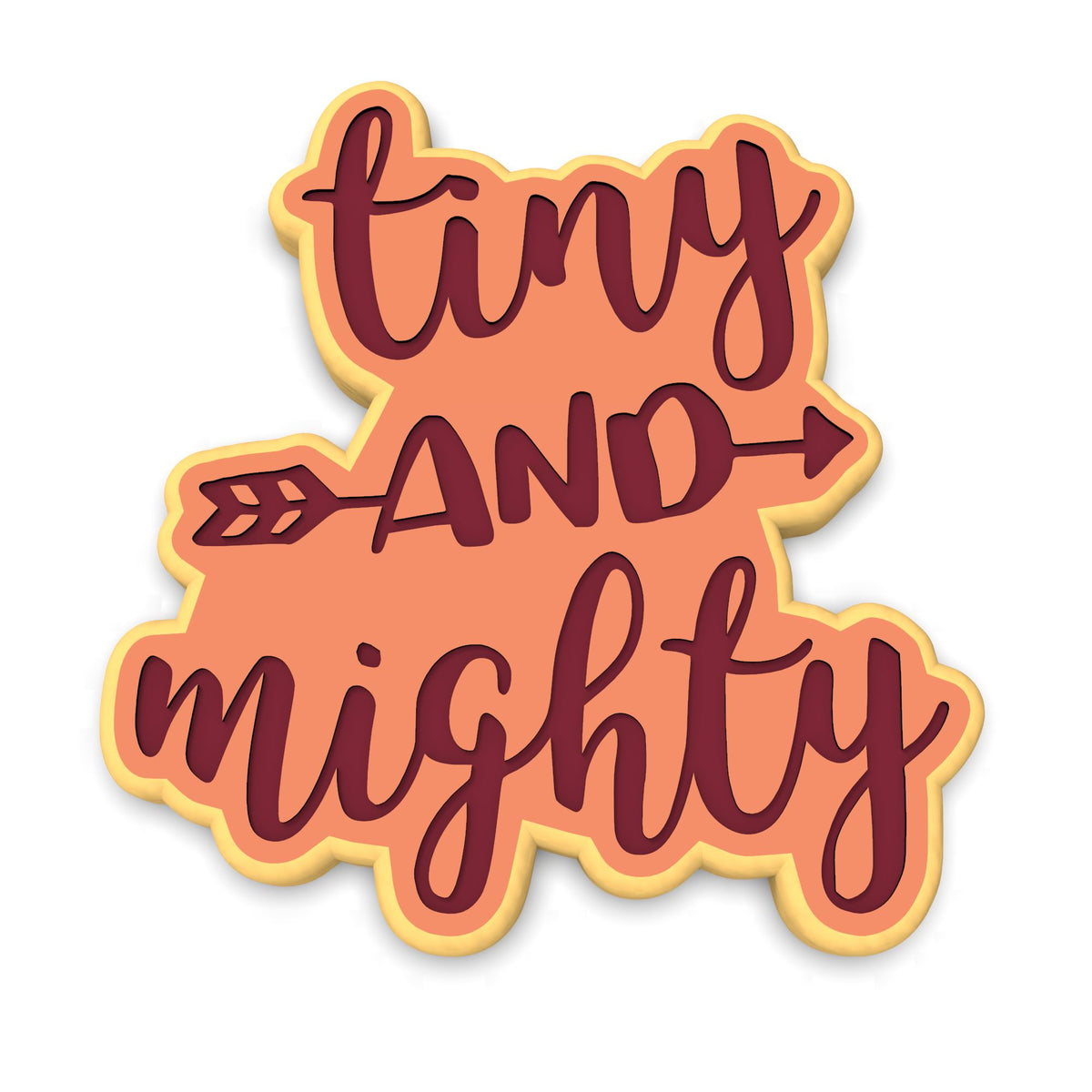 Tiny and Mighty Cookie Cutter | Stamp | Stencil #1