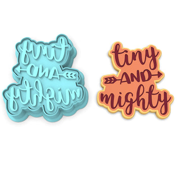 Tiny and Mighty Cookie Cutter | Stamp | Stencil #1