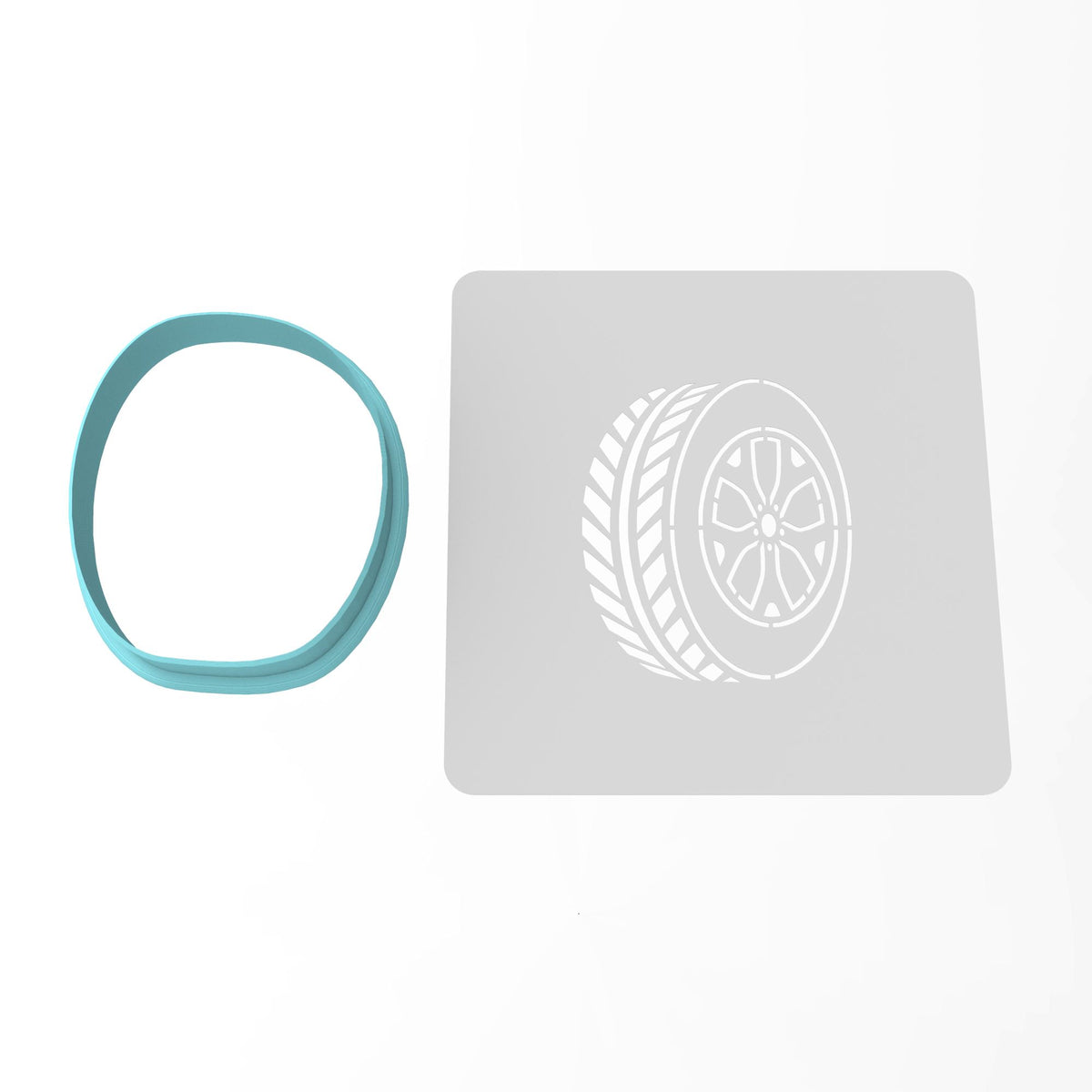 Tire Cookie Cutter | Stamp | Stencil #1