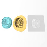Tire Cookie Cutter | Stamp | Stencil #1