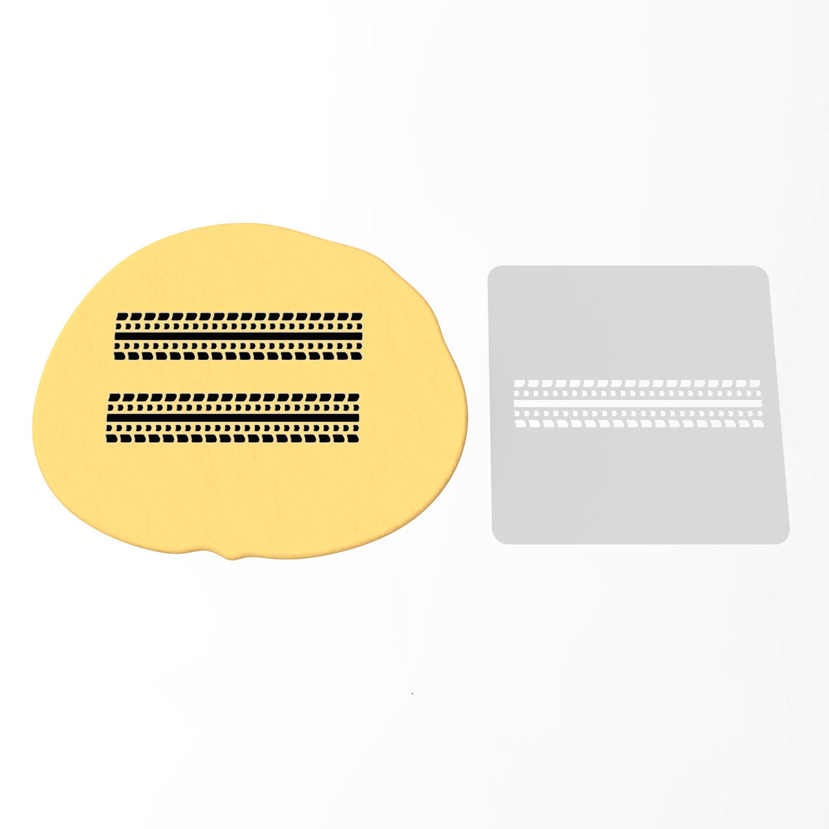 Tire Tread Cookie Cutter | Stamp | Stencil #1