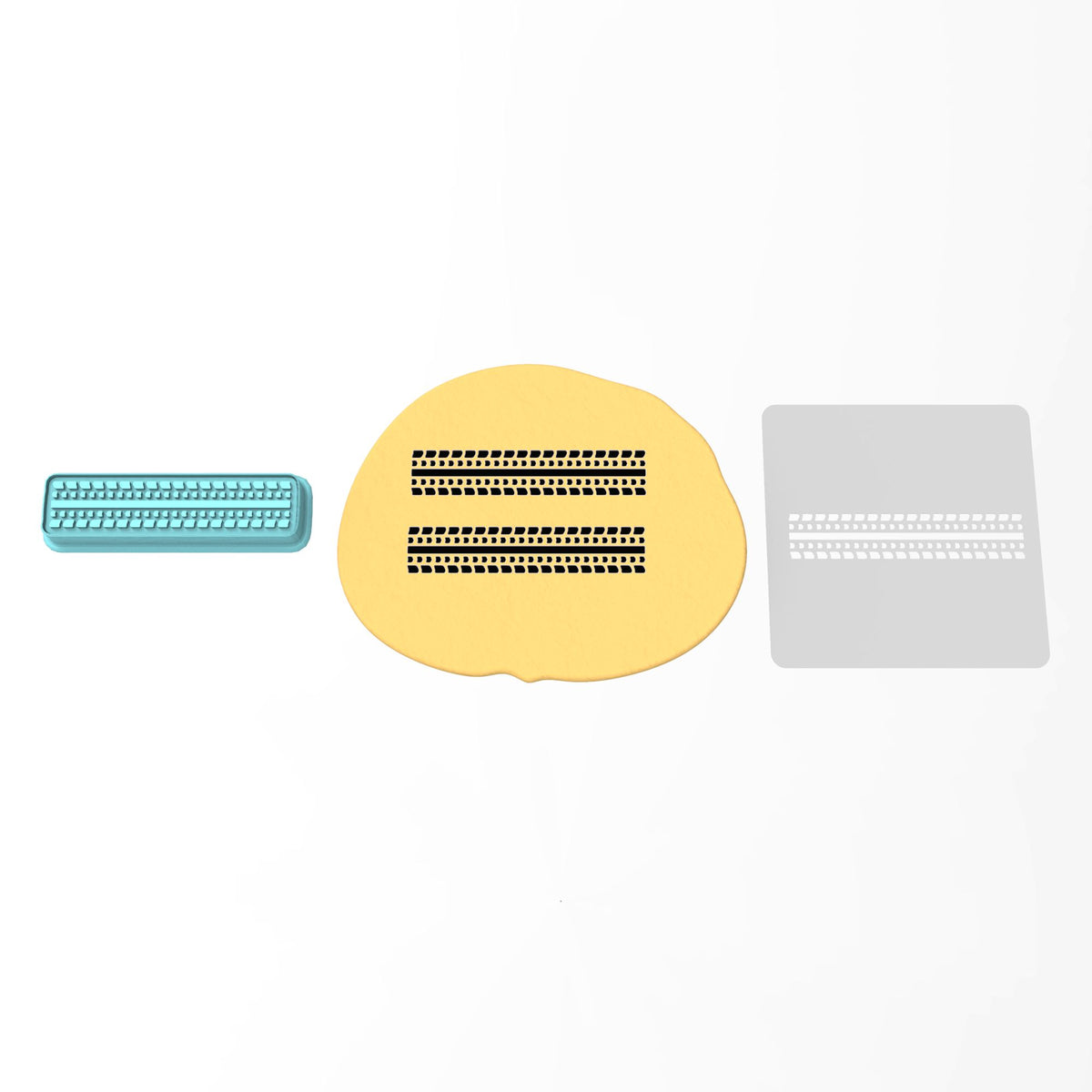 Tire Tread Cookie Cutter | Stamp | Stencil #1
