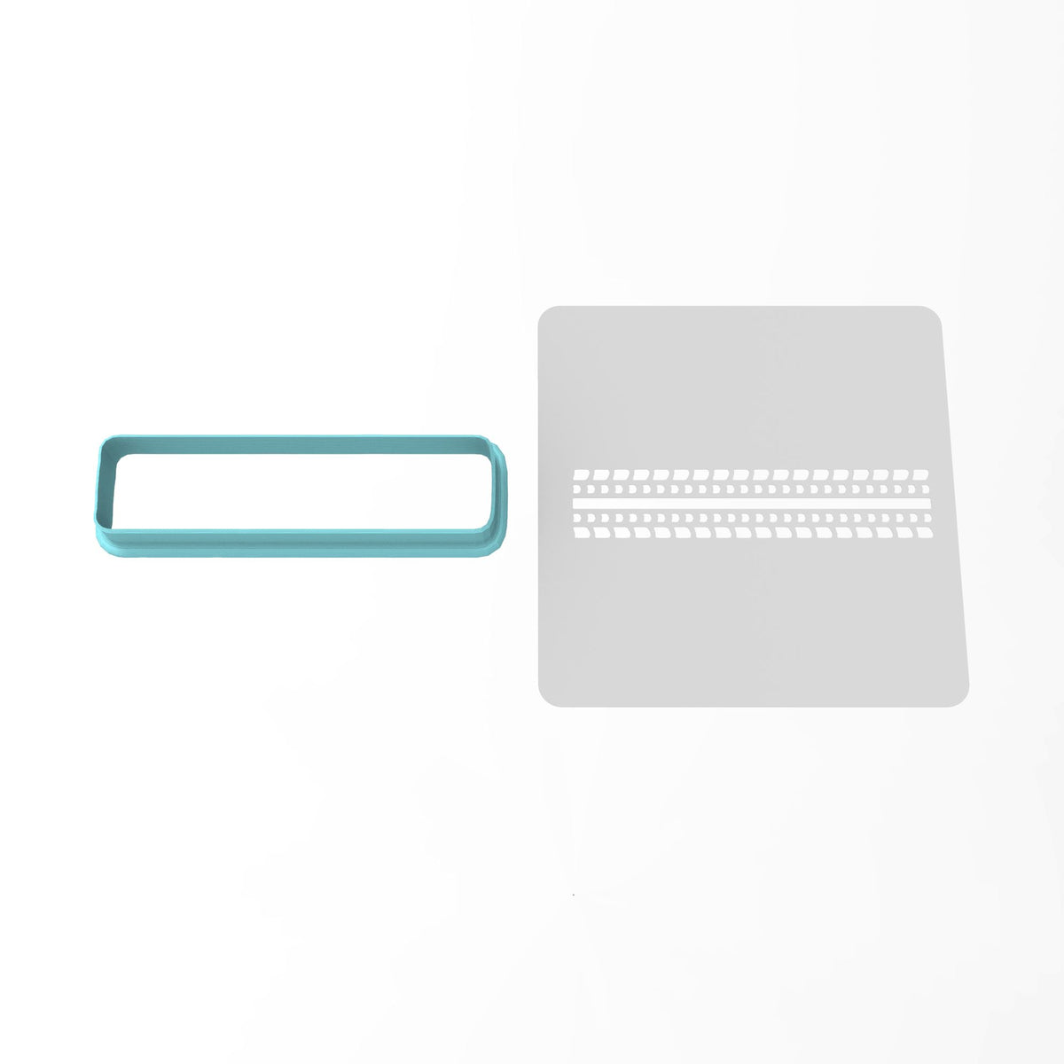 Tire Tread Cookie Cutter | Stamp | Stencil #1