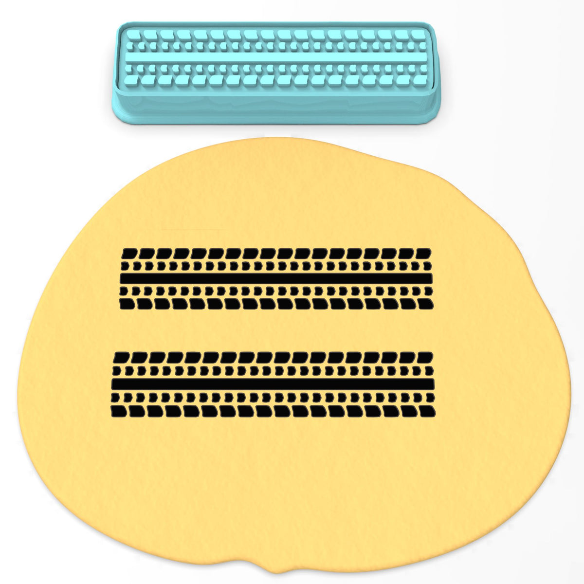 Tire Tread Cookie Cutter | Stamp | Stencil #1