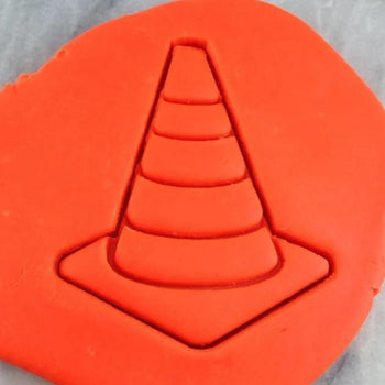 Traffic Cone Cookie Cutter Detailed