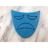 Tragedy Theatre Mask Cookie Cutter Stamp & Outline #2 - Letters/ Numbers/ Shapes