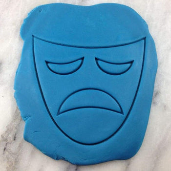 Tragedy Theatre Mask Cookie Cutter Stamp & Outline #2 - Letters/ Numbers/ Shapes