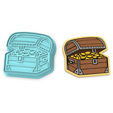Treasure Chest Cookie Cutter | Stamp | Stencil #1