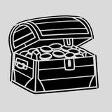 Treasure Chest Cookie Cutter | Stamp | Stencil #1