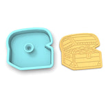 Treasure Chest Cookie Cutter | Stamp | Stencil #1