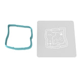 Treasure Map Cookie Cutter | Stamp | Stencil #1