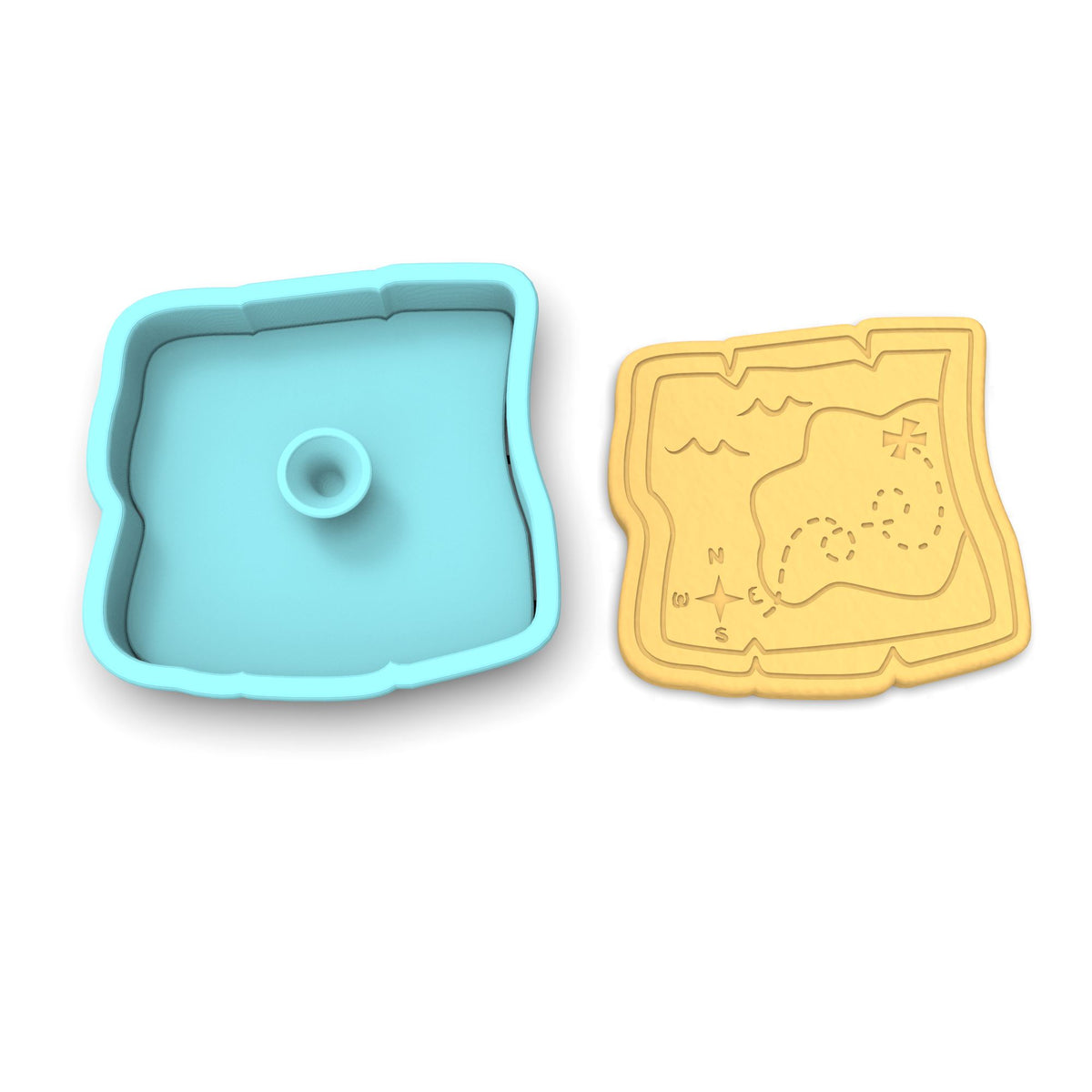 Treasure Map Cookie Cutter | Stamp | Stencil #1