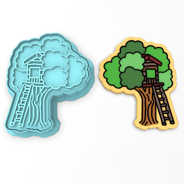 Tree House Cookie Cutter | Stamp | Stencil #1