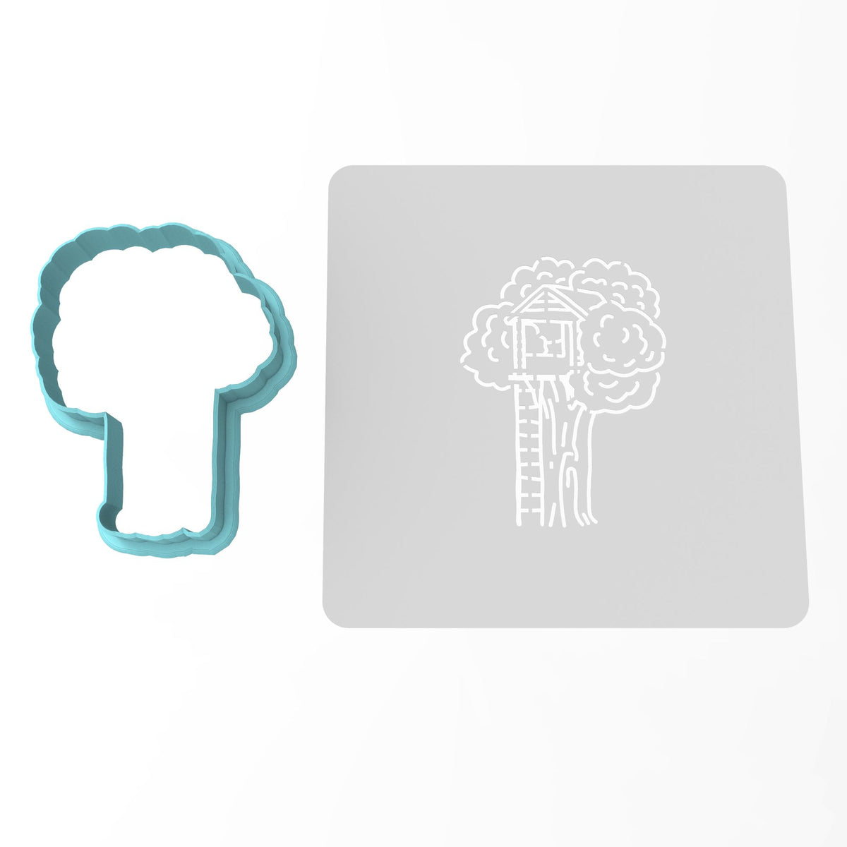 Tree House Cookie Cutter | Stamp | Stencil #2