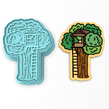 Tree House Cookie Cutter | Stamp | Stencil #2