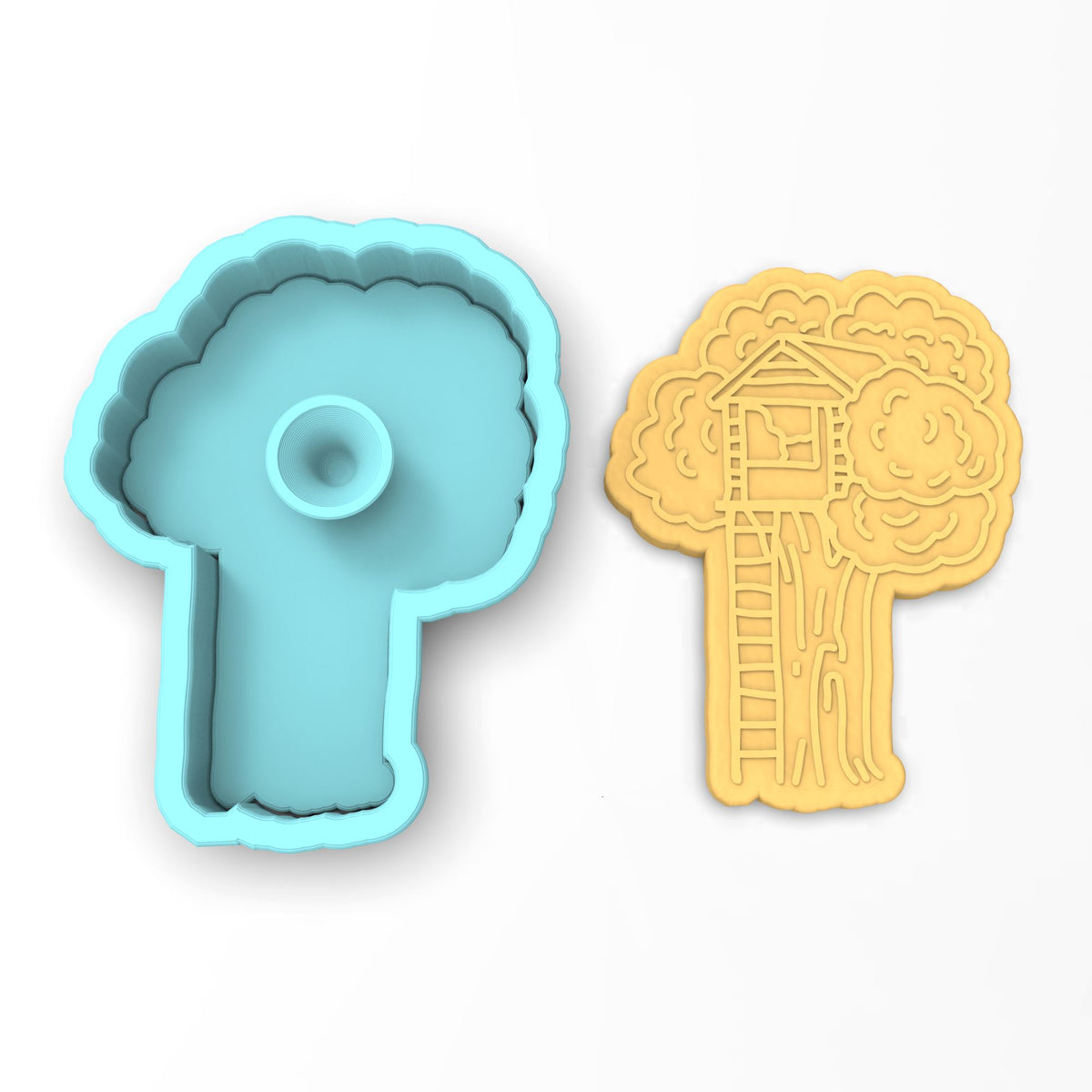 Tree House Cookie Cutter | Stamp | Stencil #2