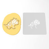 Triceratops Bones Cookie Cutter | Stamp | Stencil #1