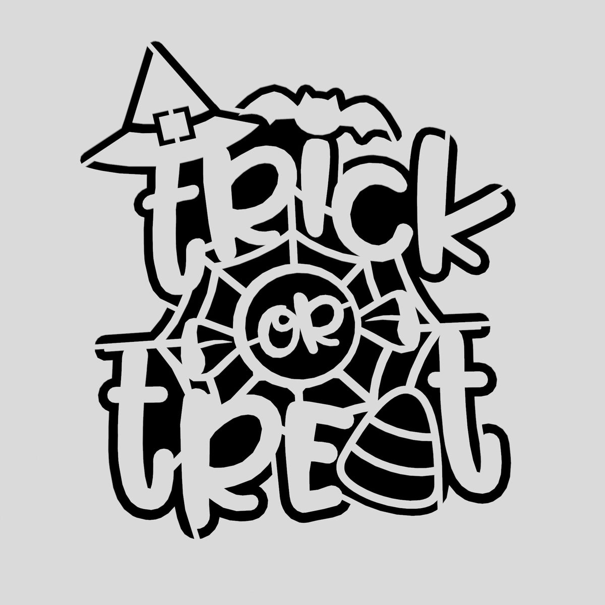 Trick or Treat Cookie Cutter | Stamp | Stencil #3