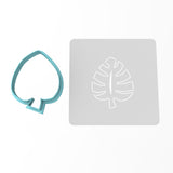 Tropical Leaf Cookie Cutter | Stamp | Stencil #1