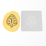 Tropical Leaf Cookie Cutter | Stamp | Stencil #1