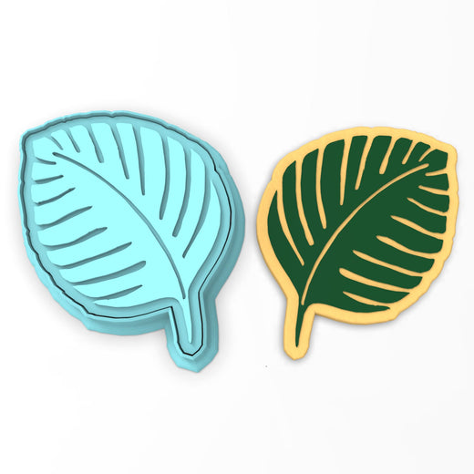 Tropical Leaf Cookie Cutter | Stamp | Stencil #2