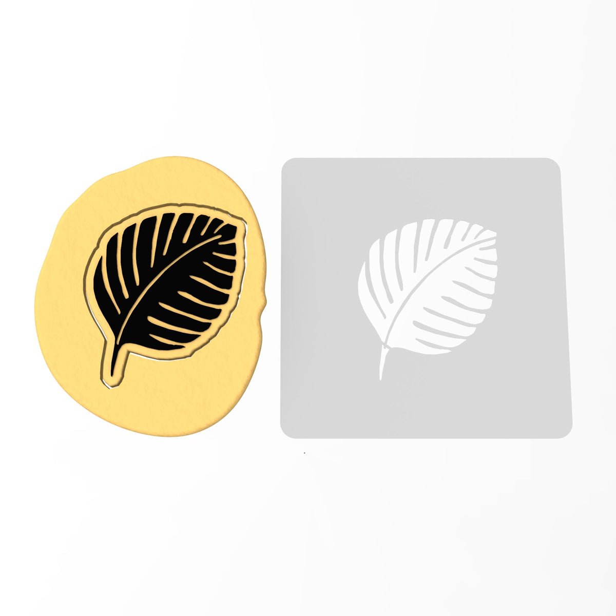 Tropical Leaf Cookie Cutter | Stamp | Stencil #2