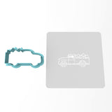 Truck with Fireworks Cookie Cutter | Stamp | Stencil #1
