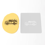 Truck with Fireworks Cookie Cutter | Stamp | Stencil #1