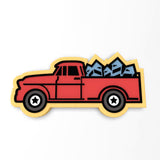 Truck with Fireworks Cookie Cutter | Stamp | Stencil #1