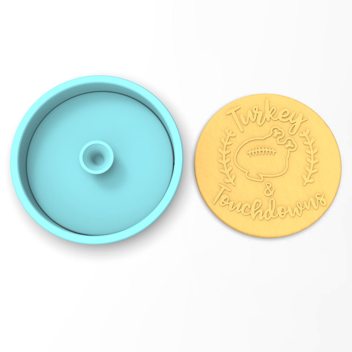 Turkey and Touchdowns Cookie Cutter | Stamp | Stencil #1