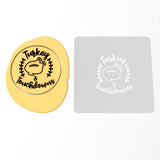 Turkey and Touchdowns Cookie Cutter | Stamp | Stencil #1