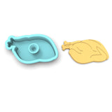 Turkey Cookie Cutter Outline & Stamp Xmas / Winter / NYE Cookie Cutter Lady 