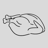 Turkey Cookie Cutter Outline & Stamp Xmas / Winter / NYE Cookie Cutter Lady 5 Inch Jumbo Cookie Stencil Only No