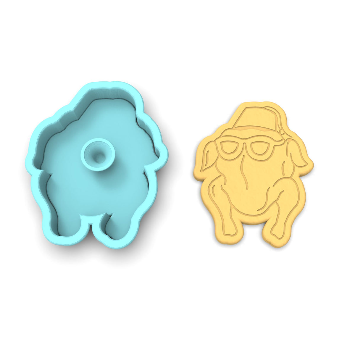 Turkey Head Cookie Cutter | Stamp | Stencil Halloween / Fall Cookie Cutter Lady 