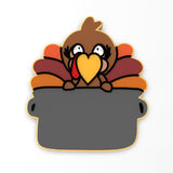 Turkey in Pot Cookie Cutter | Stamp | Stencil | Cookie Cutter Lady