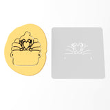 Turkey in Pot Cookie Cutter | Stamp | Stencil | Cookie Cutter Lady