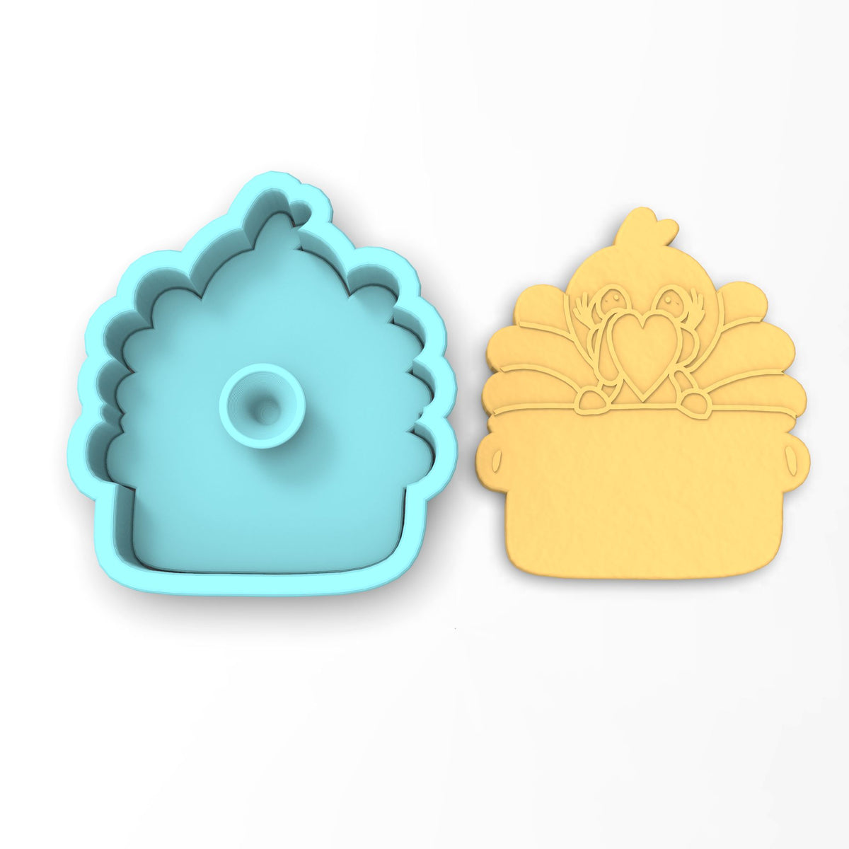 Turkey in Pot Cookie Cutter | Stamp | Stencil | Cookie Cutter Lady