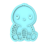 Turtle Cookie Cutter | Stamp | Stencil #3 Animals & Dinosaurs Cookie Cutter Lady MINI - 2 Inches (5cm) Stamp ONLY 