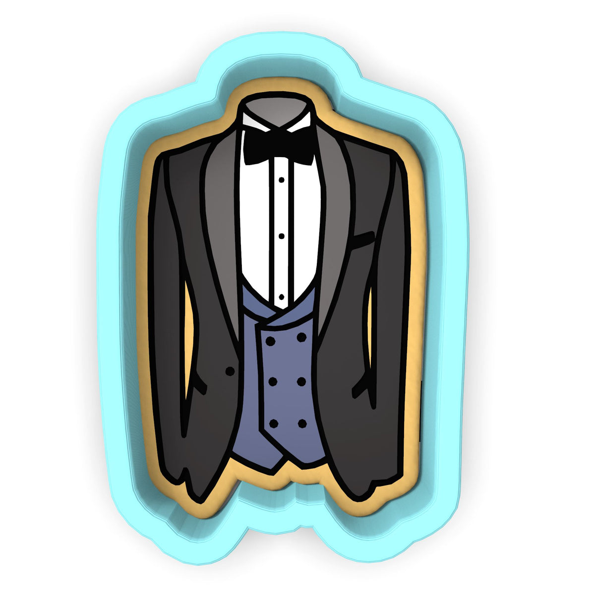Tuxedo Cookie Cutter | Stamp | Stencil #4