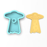 UFO Abduction Cookie Cutter | Stamp | Stencil #1