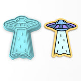 UFO Abduction Cookie Cutter | Stamp | Stencil #1