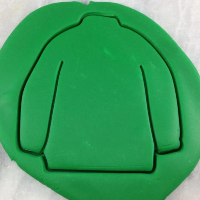 Ugly Christmas Sweater Cookie Cutter Outline #1 Xmas / Winter / NYE Cookie Cutter Lady 