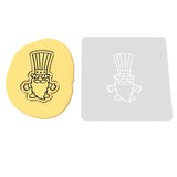 Uncle Sam Gnome Body Cookie Cutter | Stamp | Stencil