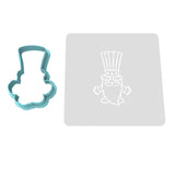 Uncle Sam Gnome Body Cookie Cutter | Stamp | Stencil