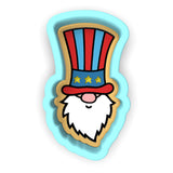 Uncle Sam Gnome Head Cookie Cutter | Stamp | Stencil