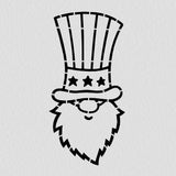 Uncle Sam Gnome Head Cookie Cutter | Stamp | Stencil