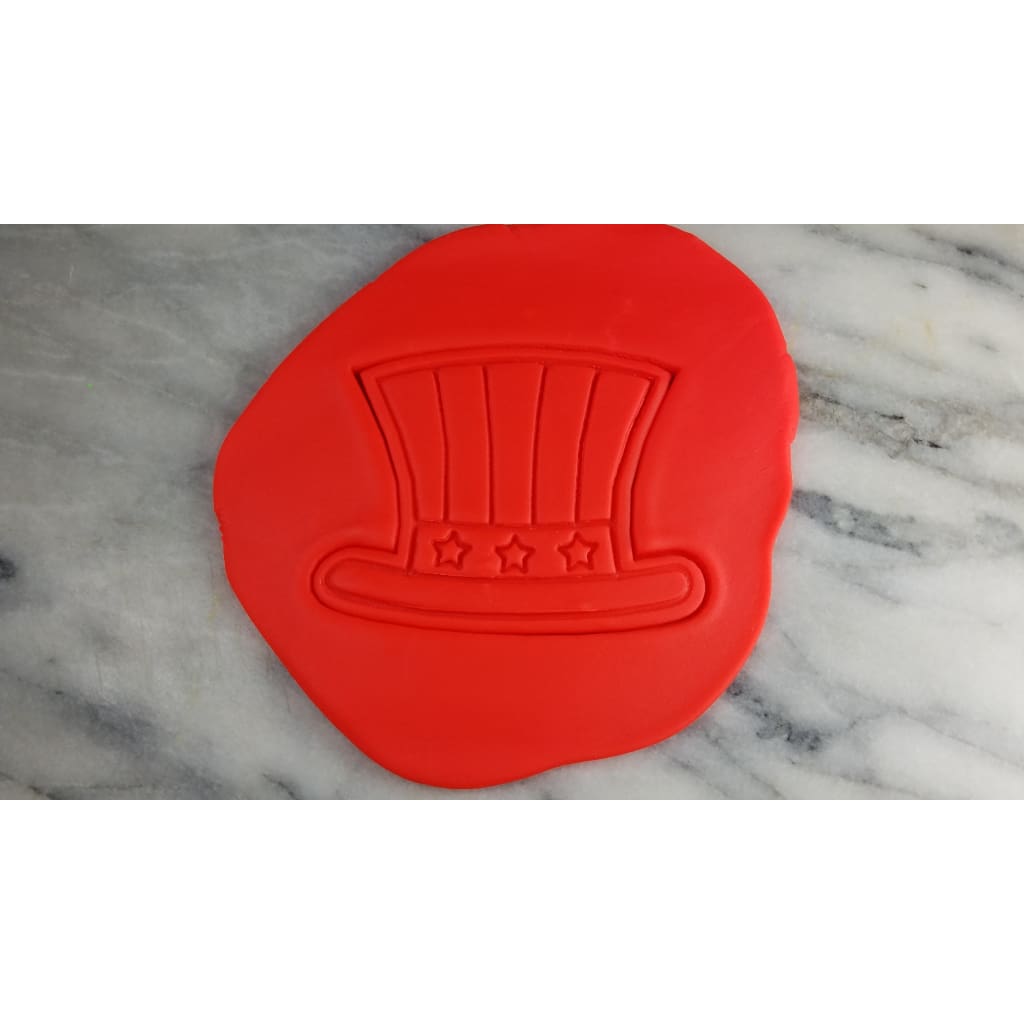 Uncle Sam's Hat Cookie Cutter Outline & Stamp 1